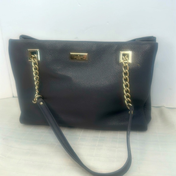 KATE SPADE New York Emerson Place Phoebe Gold Chain Leather Tote - Picture 1 of 11